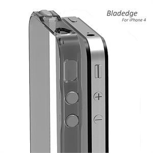 英国 Pinlo BLADEdge iPhone 4 超薄尼龙保护框 Bumper 灰色透明