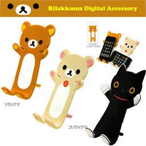 日本Rilakkuma轻松熊 松弛熊 靴下猫 iphone 4 4S支架 手机座