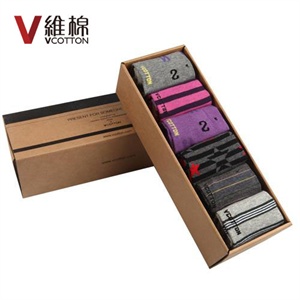 VCOTTON维棉 男士袜子 男袜 船袜薄款 套装 (6双装)