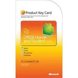 【当当销售配送】Office 家庭和学生版 2010 PKC（产品密钥卡）