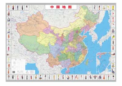 中国地图-装饰版图片