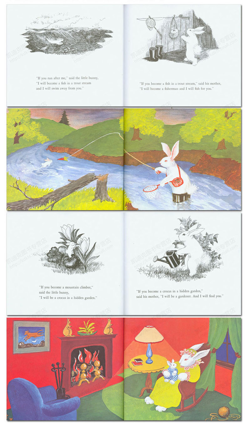 童书 进口儿童书 stories 图画故事书 the runaway bunny 逃家小兔