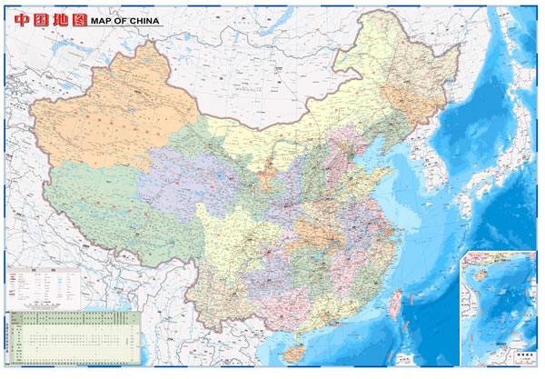 中国地图(知识版)图片
