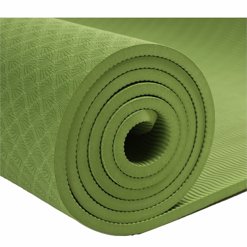 iku孕妇瑜伽垫tpe宽80 6mm防滑无味运动健身垫子儿童爬行垫环保_绿色