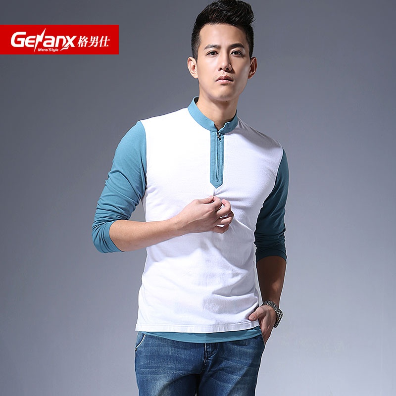 男t恤纯棉男装衣服流行男士衣服男式衣服男装男士t恤男装长袖t恤c160