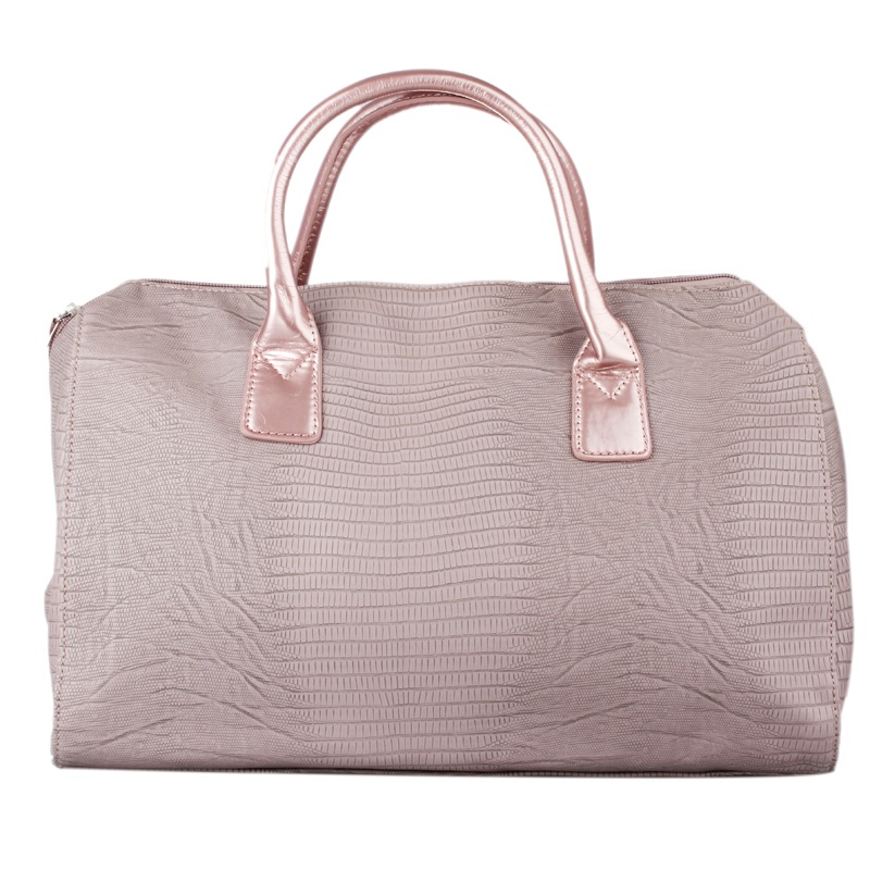 sisley 希思黎浅咖啡仿蛇纹手拎包