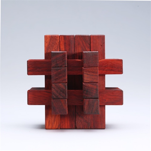 华夏艺林 鲁班锁 (红木)志在四方 孔明锁 八卦锁 老少皆宜的玩具礼品